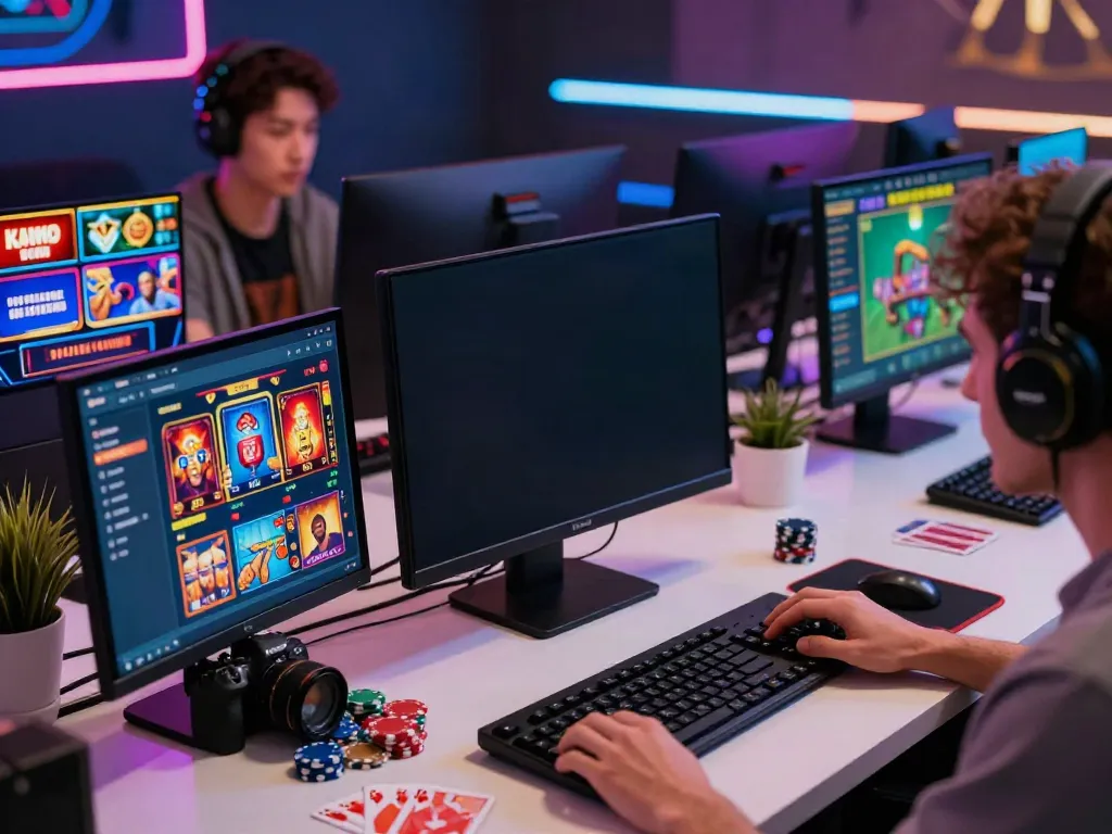 Experience gem 88 excitement with vibrant online gaming setup and engaging activities.