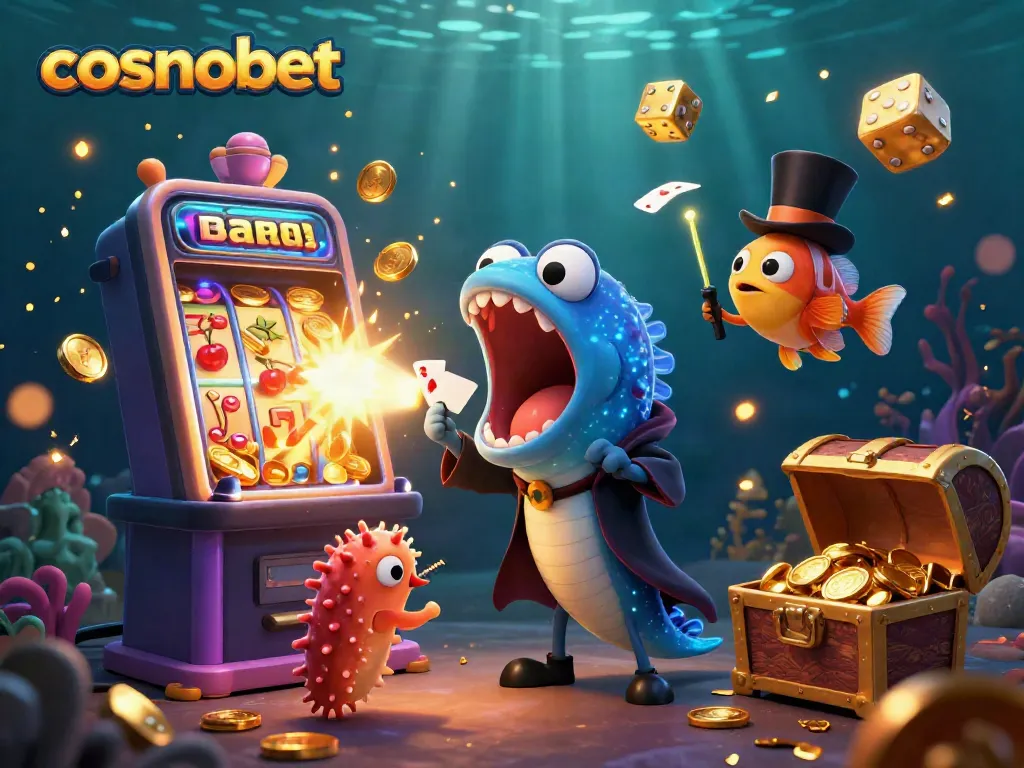 Experience interactive fun at cosmobet with vibrant casino games and enchanting underwater characters.