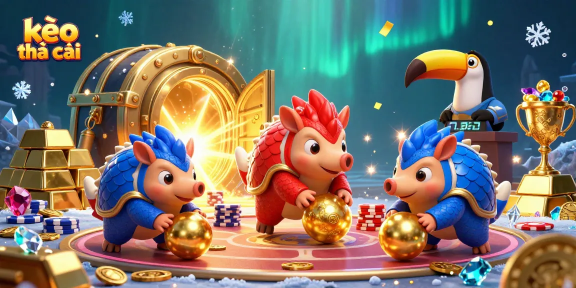 Engage with kèo nhà cái as rival pangolins bowl through poker chips in a vibrant casino setting.
