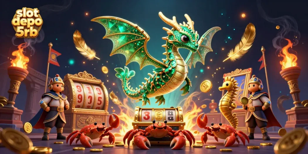 Experience unforgettable wins with slot depo 5rb, featuring vibrant characters and exciting gameplay elements.